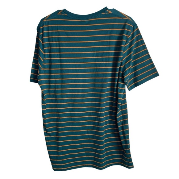 Oakley teal and orange lifestyle t-sort Mens Tee T-Shirt L NWT striped retro - Picture 3 of 6